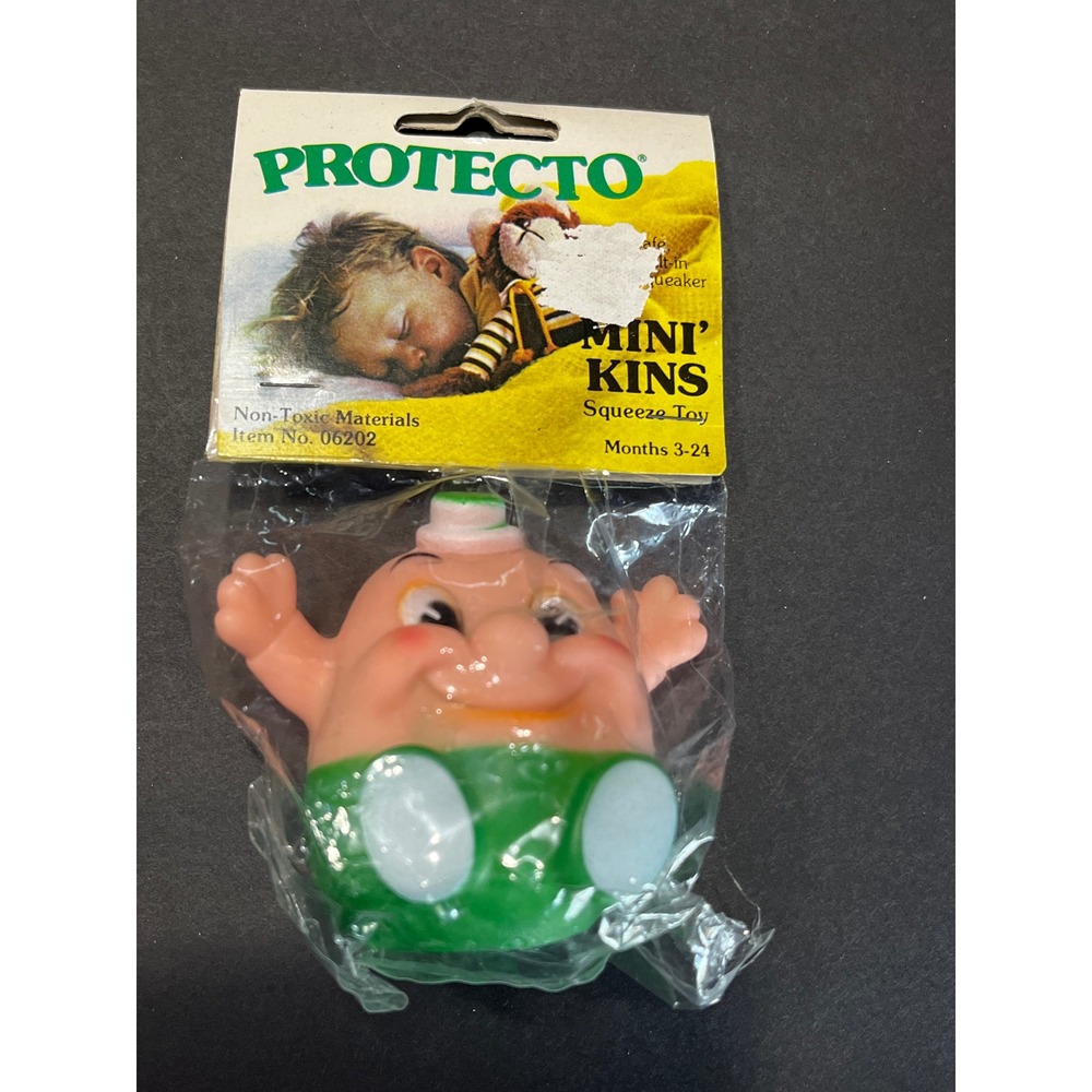 Vintage Protecto Mini' Kins Squeeze Toy Reliance Non-Toxic Vinyl Squeaker 06202